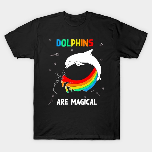 Dolphins are magical T-Shirt by Flipodesigner